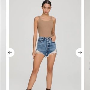 Good American Bombshell jean shorts